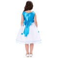 Grace Karin sans manches Robe fille fille florale blanche et bleue CL007552-1